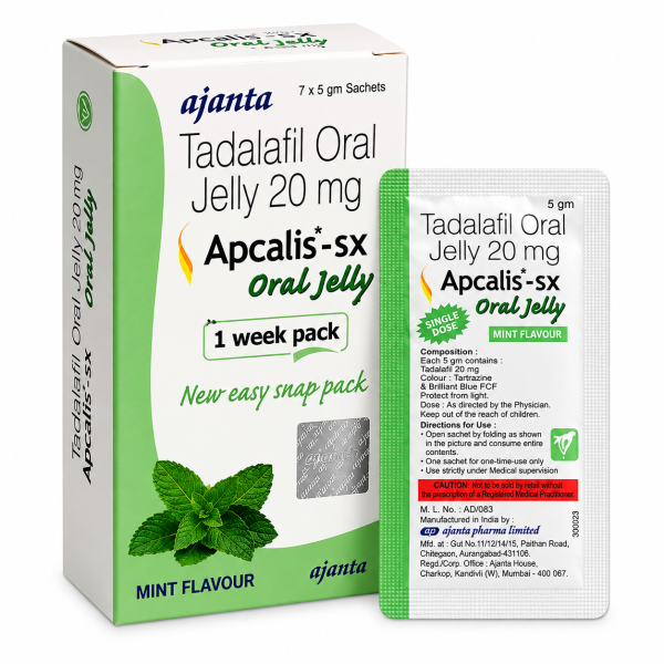타다라필 아프칼리스 민트맛 Apcalis oral Jelly 20mg SX 오랄 젤리 42팩